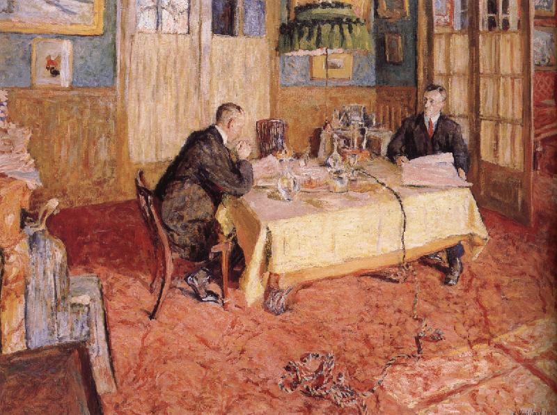 Edouard Vuillard In the office oil painting picture